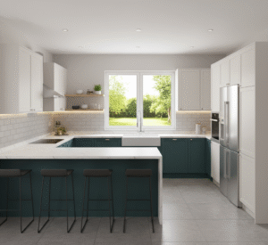 U Shape Modular Kitchen Design
