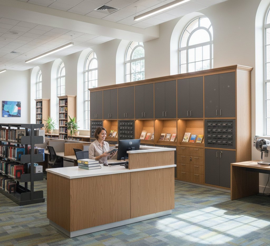 Librarian Tables & Storage Units