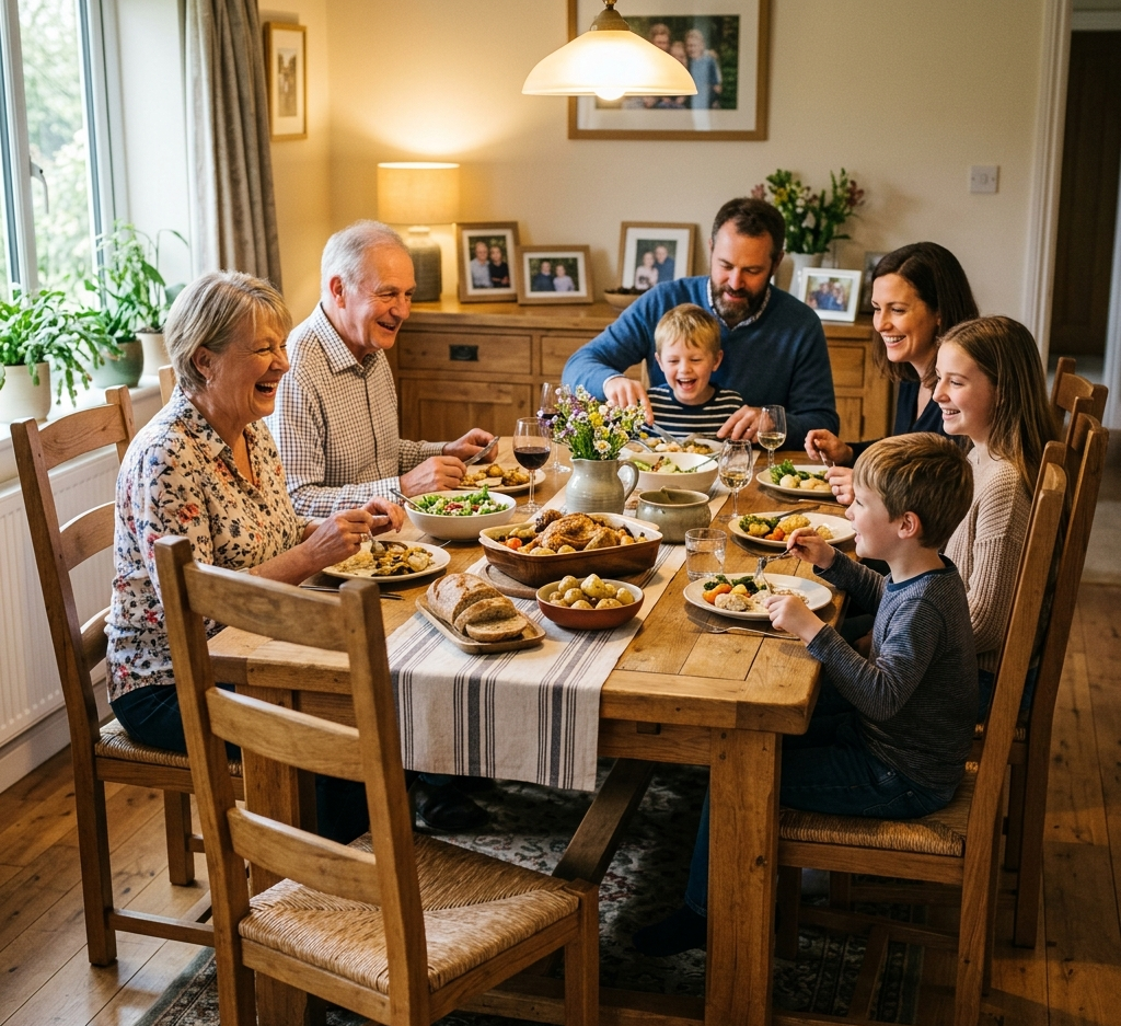. 6 Seater Wooden Dining Table for Family Dining